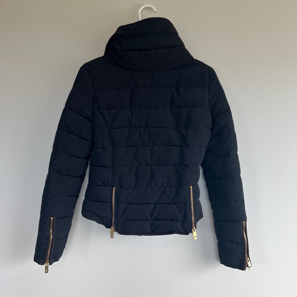 Zara Basic Funnel Neck Puff Jacket - image 5